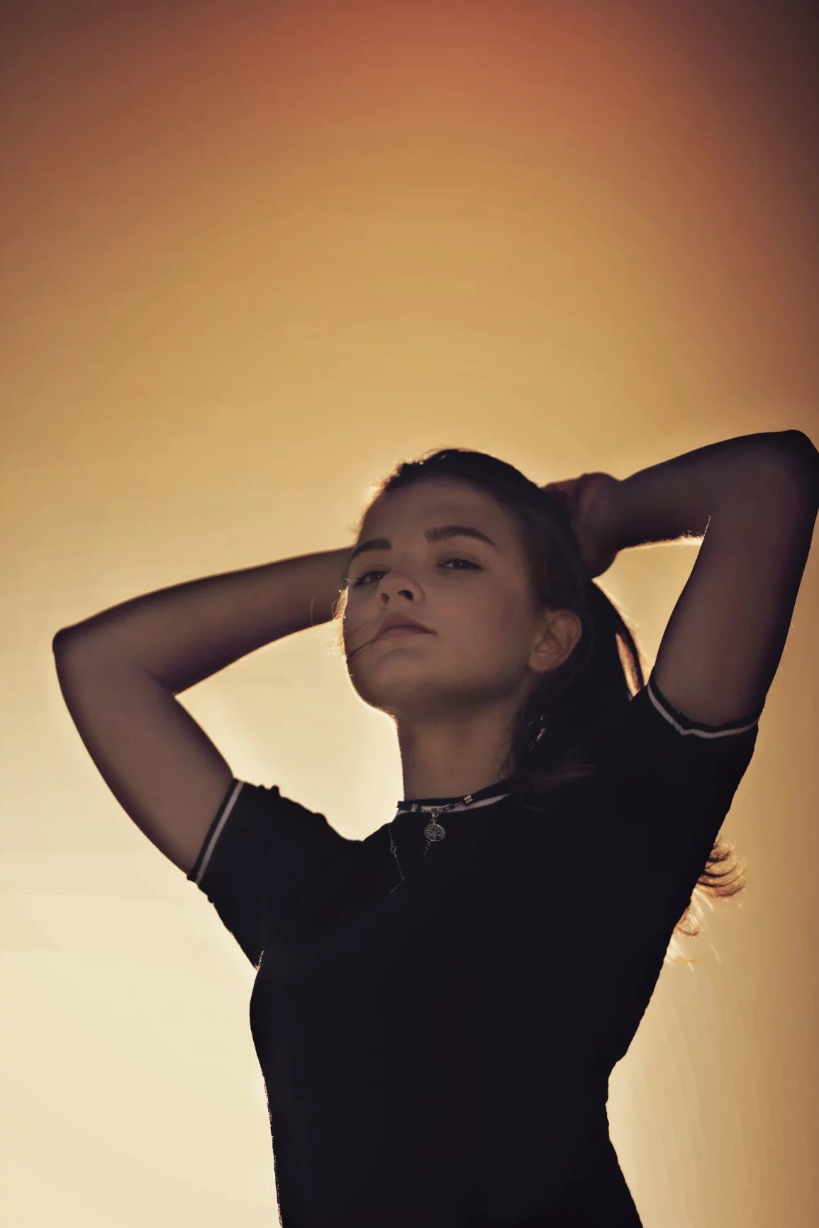 Dramatic light portrait